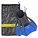 U.S. Divers Divers Trek Travel Fin with Mesh Carrying Bag, Electric Blue FA330O4015L Large (Men's 10-13, Women's 11.5-14)