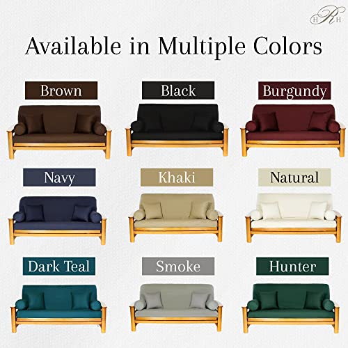 Royal Heritage Home 100 Cotton Full Size Futon Cover Navy Washable