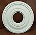 Henta Mini-Plano Ceiling Medallion Paintable ABS Plastic (White, 12” diameter)