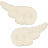 Beaupretty Angel Wings Hair Clips, Cartoon Hair Clips Cute Adorable Hair Barrettes Plush Non Slip Hair Clamps Barrettes for Girls and Women (White)
