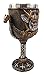 Atlantic Collectibles Norse Mythology Viking Odin Warlord Dragon Longship 8oz Resin Wine Goblet Chalice With Stainless Steel Liner
