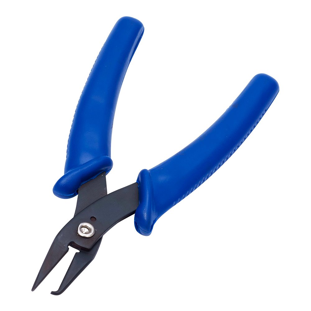 Beadthoven 5.5” Split Ring Opening Pliers Tweezers Opener Tools Jewelry Making Tools Jump Ring Jewelry Pliers for Opening Split Ring or Key Chain Gunmetal Color