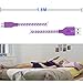 Micro USB Charger, OKRAY 4 Pack 6FT Nylon Braided Micro USB 2.0 Charge Cable Sync Charging Cord Compatible for Android, Samsung S7/S6, HTC, Sony, Nokia-1.83M (Black White Pink Purple)