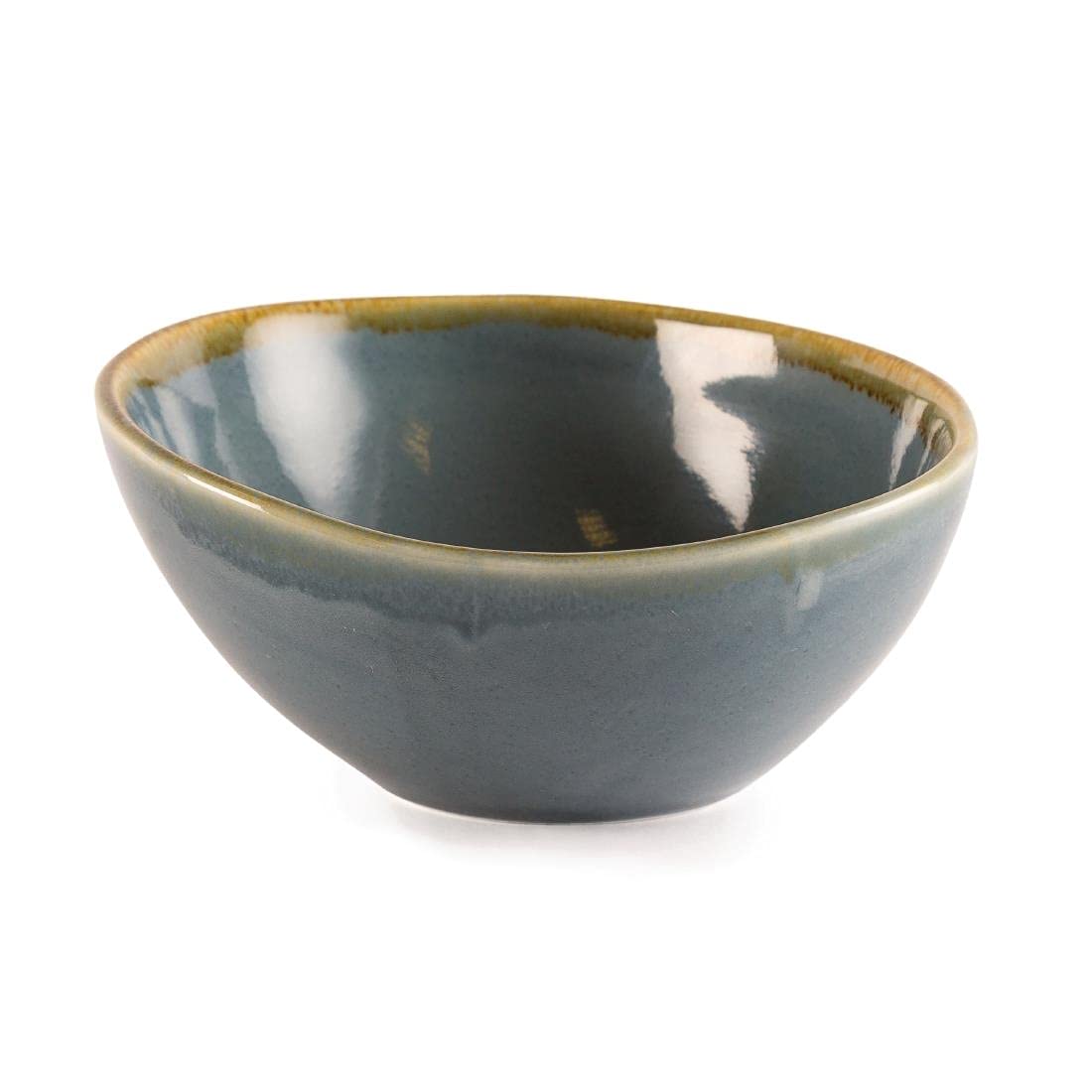 Olympia Kiln Bowl Set Ocean 165mm (6 Pack) - Porcelain Soup, Cereal, Oatmeal Bowls Microwave & Dishwasher Safe GP464