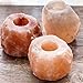 MAYMII·HOME Heavy Duty 6 Pack Large (Approx 2.5lb Each) Natural Himalayan Salt Candle Holder Holders, Hand Carved Himalayan Pink Crystal Rock Tea Light Tealight Candle Holder Himalayan Salt Lamp