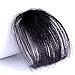 HAIQUAN Hair Bang Human Hair Clip in Bangs Flat Bangs Fashion Fringe Hair Extension (Flat Bangs, Natural Black)