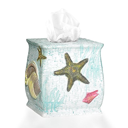 Popular BathTissue Box, Atlantic Collection, Aqua
