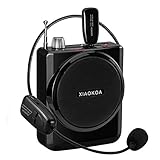 XIAOKOA 2.4G 40m Stable Wireless Voice Amplifier with Headset and Handheld 2 in 1 Wireless Microphone (N-201)