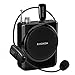 XIAOKOA 2.4G 40m Stable Wireless Voice Amplifier with Headset and Handheld 2 in 1 Wireless Microphone (N-201)