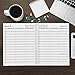 2018 Weekly Appointment Book, 8.5 x 11 inches, Premium Paper, Daily Hourly Planner, Black, 12 Months