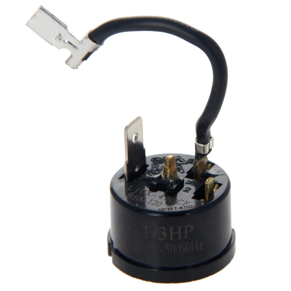 Othmro Compressor Protector Refrigerator Thermal Overload Protector 1/3HP 250W Compressor Replacement Part with Protective Cover 1pcs