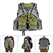 Isafish Fly Fishing Mesh Vest Pack for Anglers Outdoor Breathable Multi Pockets Backpack Vests Adjustable Size for Men Women Sling Pack