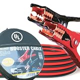 CARTMAN Booster Cable 4 Gauge x 20Ft in Carry Case UL Listed (EVA Case)