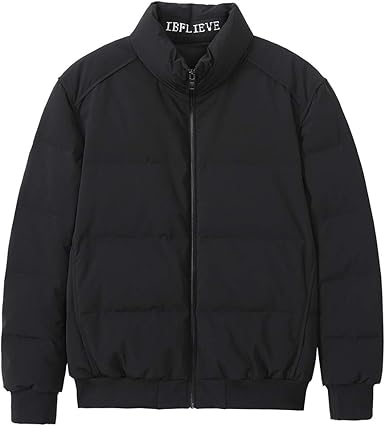 short black bubble coat