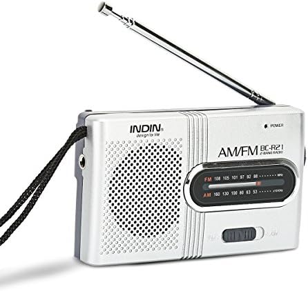 Portable Pocket Mini Radio, SStechi BC-R21 FM/AM Operated by 2 AA Battery with Headphone Jack Port Radio. Designed for Life and Convenience (Sliver)