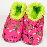 Don't Moose with Me-Moose Fuzzy Feet Slippers by Lazy One