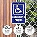Handicap Parking Sign, Handicapped Sign, 12x18 Inches, 3M EGP Reflective .063 Aluminum, Fade Resistant, Made in USA