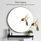 Warmiehomy Round Gold Wall Mirror 40cm Frame Makeup Mirror view 2