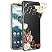 Motorola One Case, Moto One Case, Moto P30 Play Case with Flowers, Sophmy Shockproof Clear Floral Pattern Soft Flexible TPU Back Slim Case Cover for Motorola Moto One (Blossom Flower)
