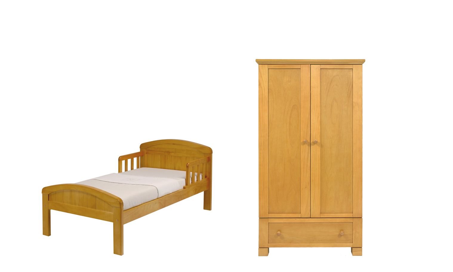 East Coast Nursery Montreal Wardrobe Country Toddler Bed, Antique