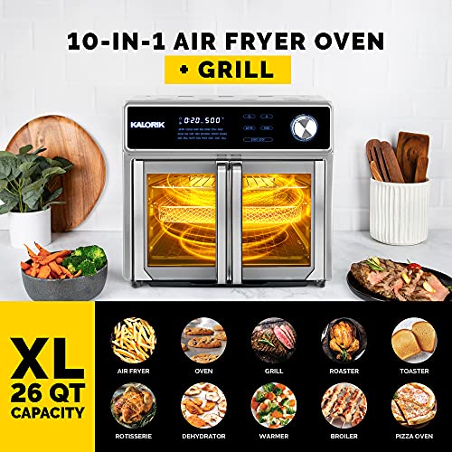 Kalorik MAXX® AFO 47631 SS AS SEEN ON TV Air Fryer Oven Grill (26 Qt