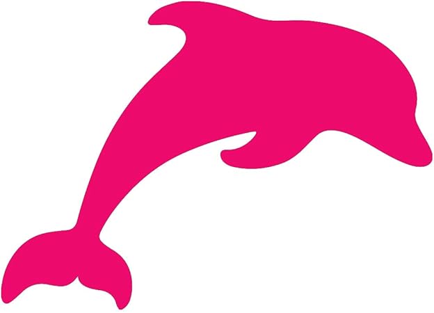 Amazon Angdest イルカ シルエット 5 5 X 3 8 ピンク Nbfu Decals ステッカー デカール 車 バイク