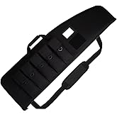 LXDAZSX Soft-Rifle-Case Tactical-Gun Range-Bag Hunting-Shooting Sports-Storage - Padded Transport with 5 Pouches Adjustable Shoulder Strap