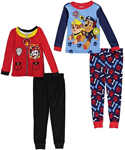 Paw Patrol Toddler Boys 4 Piece Cotton Pajamas Set (3t) â€¦