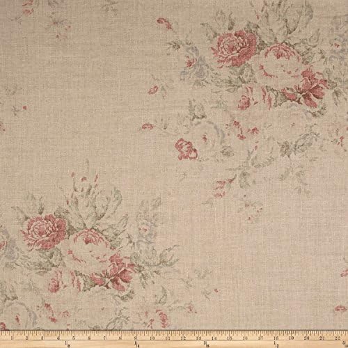 Ralph Lauren Home Wainscott Linen Floral Vintage Rose Fabric By The Yard