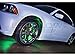 LEDGlow 4pc Green LED Wheel Well Fender Accent Neon Lighting Kit for Cars & Trucks - 6 Patterns - Music Mode - 24
