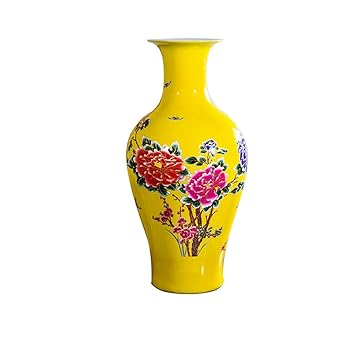 Amazon Com Hzydd Vases Modern Chinese Style Yellow Floor