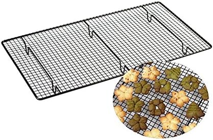 ZERVIOE Carbon Steel Baking Rack for Baking fits Half Sheet Pans Cool Cookies, Cakes, Breads,18X10inch