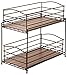 Seville Classics 2-Tier Sliding Basket Drawer Kitchen Counter and Cabinet Organizer, Bronze