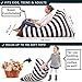 POKONBOY Stuffed Animal Bean Bag, Extra Large Stuffed Animal Storage Stuffed Many Animals Bean Bag Chairs for Kids Stuffed Animal Hammock 100% Cotton Canvas Bean Bag Stuffed Animal Storage (Black)