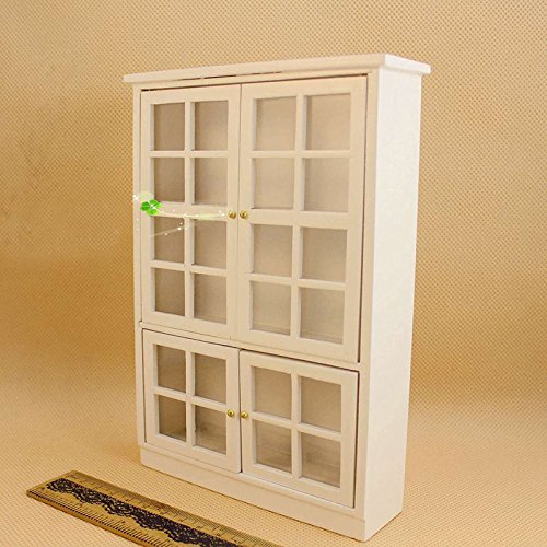 1:12 Dollhouse Miniature Furniture Kitchen Cabinet Cupboard Display Shelf Wood