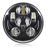 Motorcycle 5-3/4 5.75 LED Headlight for Harley Davidson 883,sportster,triple,low rider,wide glide Headlamp Projector Driving Light