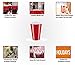 PARTY BARGAINS Red Plastic Cups | Plastic Shot Glass, Jello Shots, Jager Bomb, Beer Pong | Perfect Size for Serving Condiments, Snacks, Samples and Tastings | 16 Oz. Cup | 100 Count