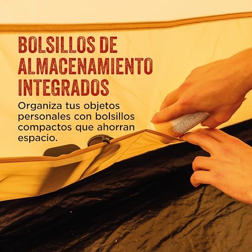 Tienda de campaña Darwin 3 Plus de Verano | Tienda Domo compacta para 3 Personas | Tienda de Camping Ligera | Tienda para Festivales y Senderismo | Impermeable 2000 mm | Transpirable