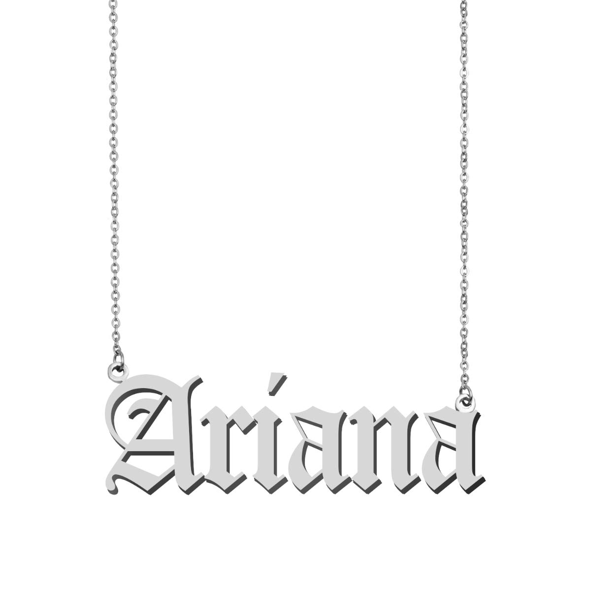 GR859C My Best Friend Ariana Name Necklace Dainty