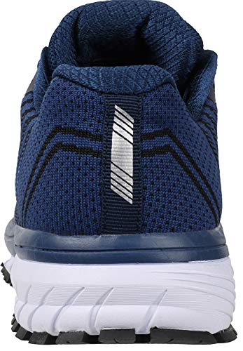 Joomra Mens Tennis Shoes Arch Support Trail Running Sneakers Navy Blue Size 9.5 Lace Cushion Man Jogger Runner Comfortable Walking Jogging Sport Footwear 43