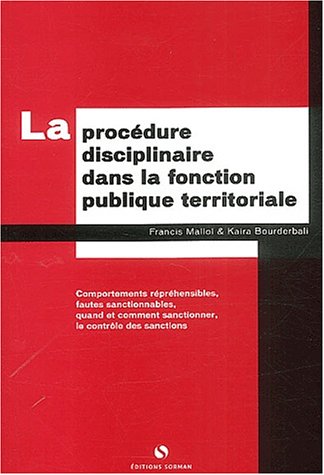 La  procédure disciplinaire dans la fonction publique territoriale
