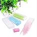 Brush Toothpick 200 pcs Pack Plastic Poke Head 4 Box in Package