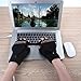 Unisex Women's & Men's USB Heated Gloves Mitten Winter Hands Warm Laptop Gloves,Yinuoday Full & Half Heated Fingerless Heating Knitting Hands Warmer Washable Design (Men Black)