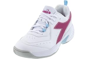 Diadora Junior`s S.Challenge 5 SL Tennis Shoes White and Blue Corsair