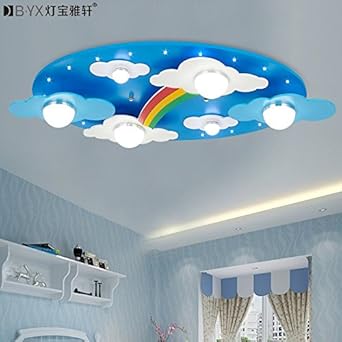 Jj Moderne Led Deckenleuchte Einladend Wolken Rainbow Kinderzimmer Lampe Led Deckenleuchte Fur Jungen Und Madchen Beleuchtung Lampen 730 400 120mm Cartoon Blau 220v 240v Amazon De Beleuchtung
