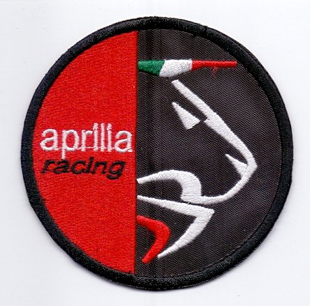 IRON ON EMBROIDERED PATCH APRILIA RACING