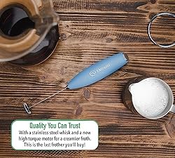 Elementi Milk Frother Wand & Matcha Mixer, Mini