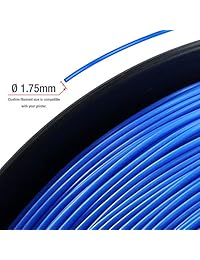 TIANSE, filamento para impresora de 1 kg, color azul, 1,75 mm PLA filamento para impresora 3D, precisión dimensional +   0.03 mm, carrete de 2.2 libras