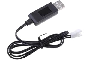 GAZECHIMP 3.2V Battery USB Charger Cable for V912/MJX F45 RC Toys