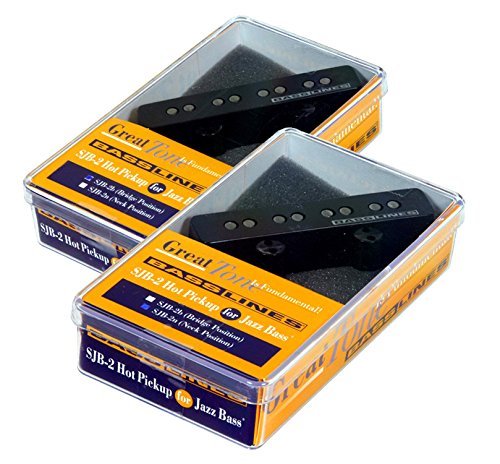 Seymour Duncan SJB-2n / 2b Hot for Jazz Bass Guitar Pickup Set - Black